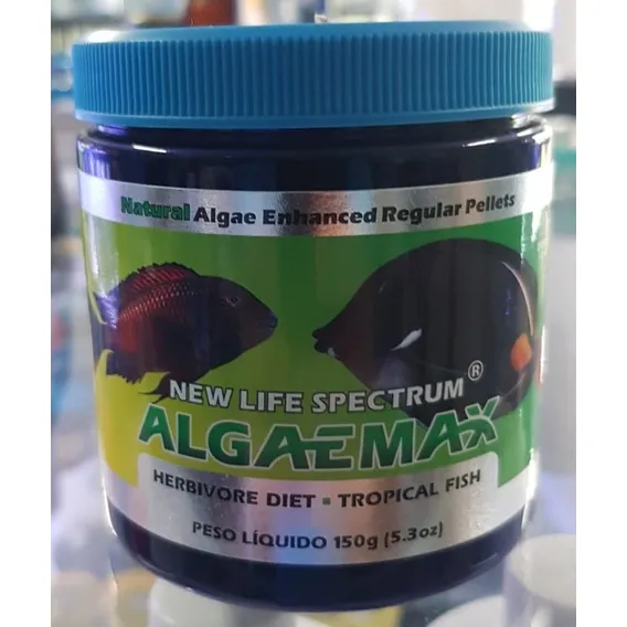 Ração New Life Spectrum Algae Max Regular Pellets 150g Foto 1