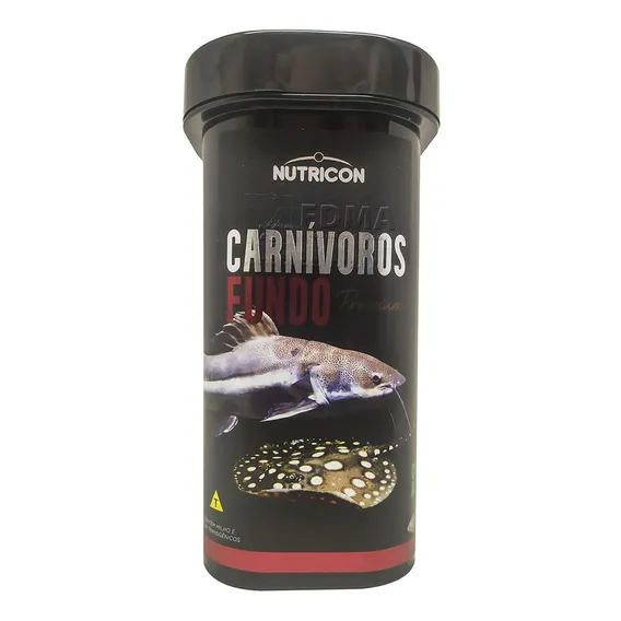 Ração Nutricon Carnívoros De Fundo 110g Arraia Pirarara Foto 1