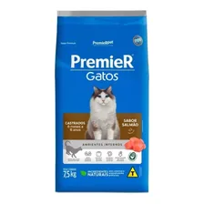 Ração P/ Gatos Adultos Cast. Amb. Int. Salmão 7,5kg Premier Foto mini 1