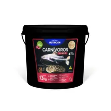 Ração Para Peixes Carnívoros De Fundo Nutricon 1,3kg Balde Foto mini 4