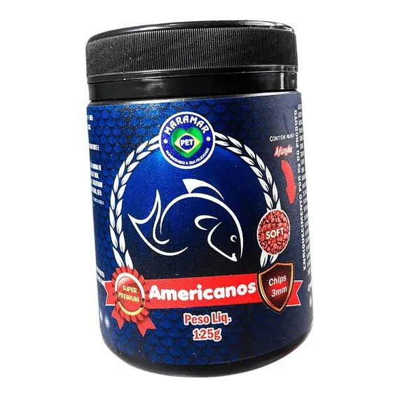 Ração Para Peixes Maramar Americanos 125g 3mm Foto 1