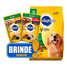 Ração Pedigree Carne E Vegetais Cães Adultos - 15kg Foto mini 1