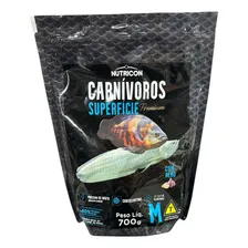 Ração Peixe Carnívoros Superfície M 700g Nutricon Bag Foto  mini 1