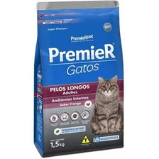 Ração Premier Pet Gatos Amb Inter Pelos Longos Adultos 1,5kg Foto mini 1