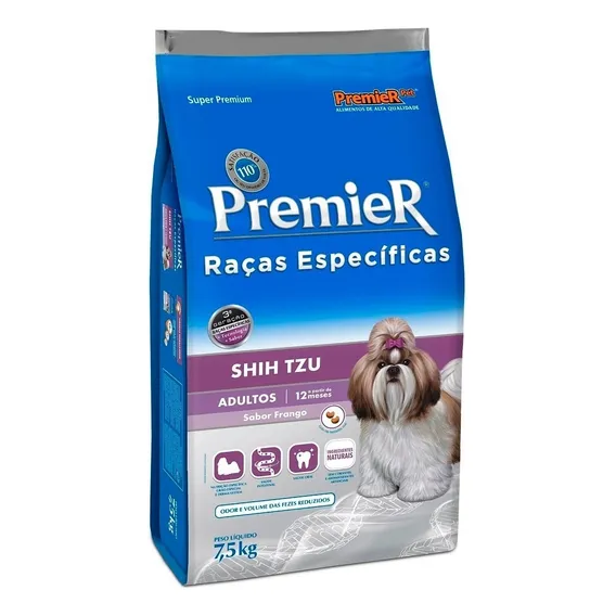 Ração Premier Raças Específicas Shih Tzu Ad. 7.5kg Foto 1