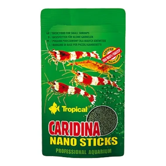 Ração Tropical para camarões caridina nano sticks 10g Foto 1