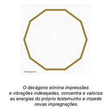 Radiestesia Radiônica - Placa Decágono - Ps 1mm 14x14 (cm) Foto mini 2