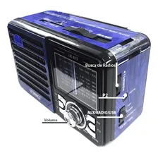 Rádio Am Fm Retro Sd/tf/usb Le-613 Foto mini 3
