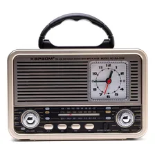 Radio Am/fm Retro Vintage Am Fm 5w Cor Marrom Radio Relogio Radio Antigo Radinho De Cabeceira Radio Alto Radio Anos 80 Radio Moderno Radio Com Som Limpo Radio Com Antena Foto  mini 1