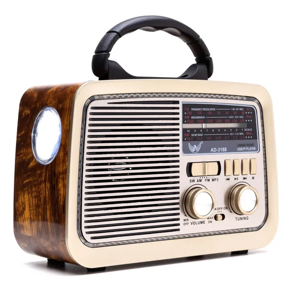 R谩dio Am Fm Vintage Radio R谩dio Port谩til Retr么 Radio Alto Radio Antigo Radinho Antigo Radio Radinho De Pilha Radio De Escrivaninha Radio Para V么 E V贸 Foto 1