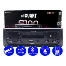 Rádio Automotivo S100 Svart Tech One Mp3 Player Bluetooth Foto mini 3
