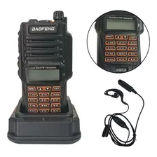 Radio Comunicaçao Uv 9r Plus Baofeng Ip67 Walkie Talk Bandas De Freqüência Dual Cor Preto Foto mini 3