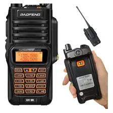 Radio Comunicaçao Uv 9r Plus Baofeng Ip67 Walkie Talk Bandas De Freqüência Dual Cor Preto Foto mini 1