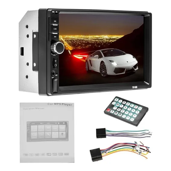 Rádio Do Carro Tela 7 ''lcd SensÃvel Ao Toque Bluetooth Mp5 Foto 1