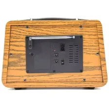 Rádio Estilo Retrô Vintage Am Fm Bluetooth Recarregável 2066 Voltagem 110v/220v Foto mini  3