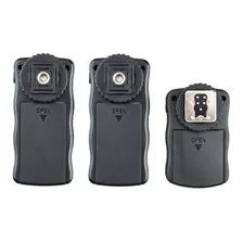 Radio Flash 2 Receptores Canon Nikon Pentax Fuji 16 Canais Cor Preto Foto mini 2
