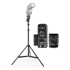 Rádio Flash Godox Ct16 Com Suporte Para Flash E Tripé 2m Foto mini 1