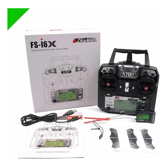 Rádio Flysky Fs-i6x 2.4ghz 10 Canais Receptor Fs-ia10b Fs-i6 Foto 1