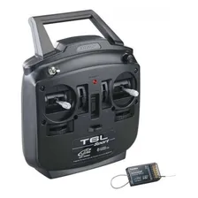 Rádio Futaba 6 Canais T-fhss 2.4 Ghz Com Receptor Sem Servos Cor Preto Foto mini 1