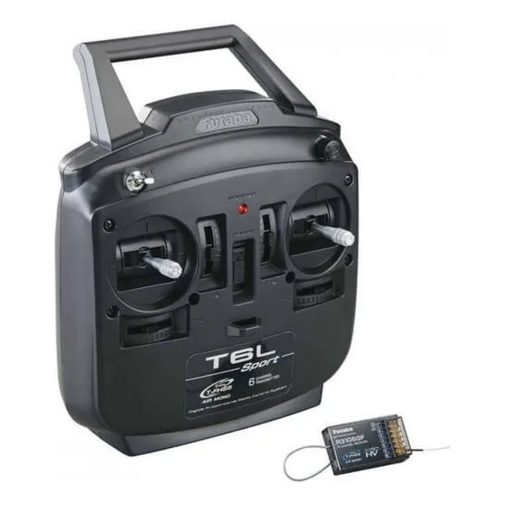 Rádio Futaba 6 Canais T-fhss 2.4 Ghz Com Receptor Sem Servos Cor Preto Foto 1