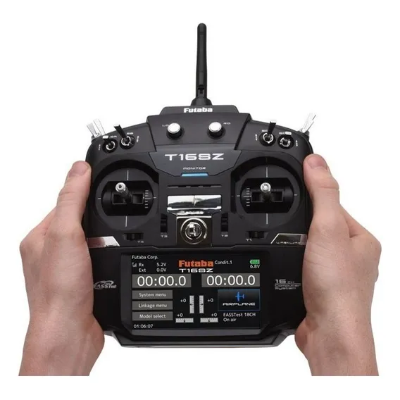 Rádio Futaba T16sz Transmitter Rx R7008sb Airplane Foto 1
