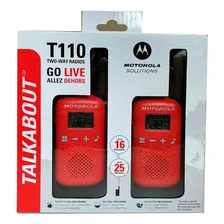 Rádio Motorola T110 Radio Talkabout Color Black Foto mini 1