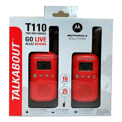 Rádio Motorola T110 Radio Talkabout Color Black Foto 1
