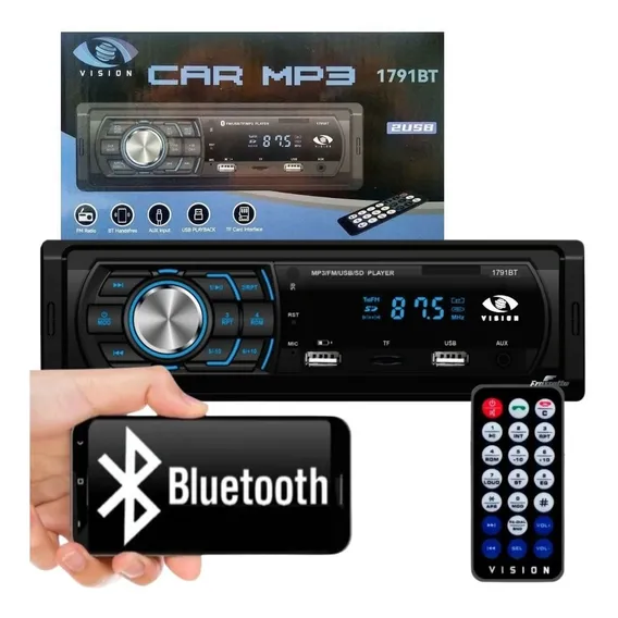 Radio Para Carro Automotivo Bluetooth Potente Som Pendrive Foto 1