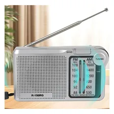 Rádio Portátil De Bolso Am Fm Radinho A Pilha E Recarregável Cor Prateado 2 Pilhas Aa Ou Bateria Recarregável Foto mini 4