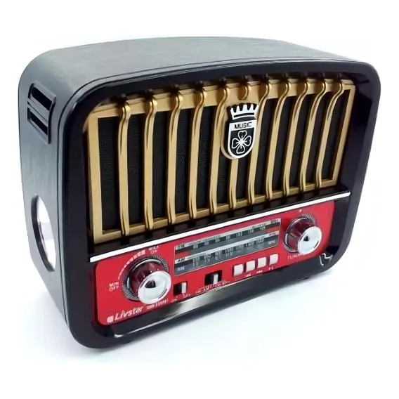 Radio Portatil Retro Antigo Bluetooth Pendrive Fm Cnn-2257 Foto 1