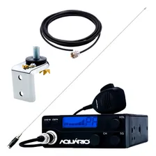 Radio Px 40 Canais Antena Inox 1,40m Cabo Suporte Universal Foto  mini 1