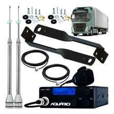 Rádio Px 40 Canais Antena Inox 2,7m Cabo Alongador Volvo Fh Foto mini 1
