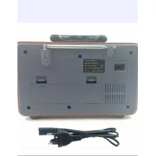 Radio Recarregável Retrô Fm/am Portátil Usb Bluetooth 110v/220v Foto mini 3