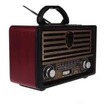 Radio Recarregável Retrô Fm/am Portátil Usb Bluetooth 110v/220v Foto mini 2