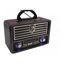 Radio Recarregável Retrô Fm/am Portátil Usb Bluetooth 110v/220v Foto mini 1