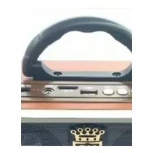 Radio Recarregável Retrô Fm/am Portátil Usb Bluetooth 110v/220v Foto mini 4