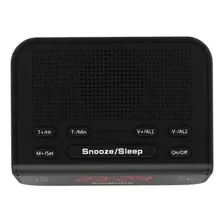 Rádio Relógio Despertador Digital De Mesa Rádio Am/fm 671 Foto mini  3