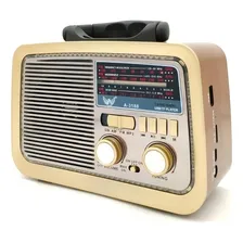 Rádio Retrô Vintage Portátil Premium Retro Radio Foto mini  2