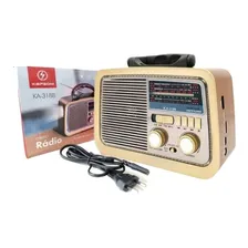 Rádio Retrô Vintage Portátil Premium Retro Radio Foto  mini 1