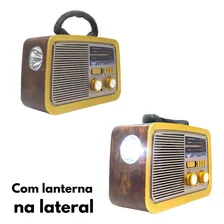 Radio Retro Player Antigo Motoradio Portátil Pilha + Brinde. Cor Madeira-clara 110V/220V Foto mini 2