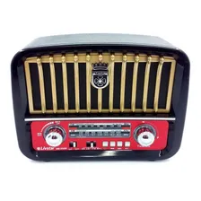 Radio Retro Portátil Bluetooth Recarregável Com Alça 2257 Foto  mini 1