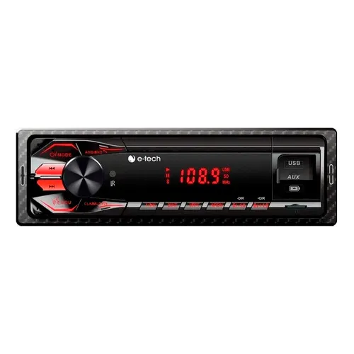 Rádio Som Automotivo E-tech Premium Usb Bluetooth Cartão Sd Foto 1