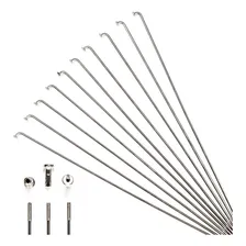 Raio Bike Aro 26 Inox Natural 255 X 2.0mm 72 Pçs Com Niples Foto mini 1