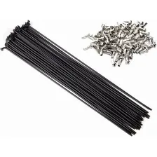 Raio Bike Aro 26 Inox Preto 255 X 2.0mm 72 Pçs Foto mini 1