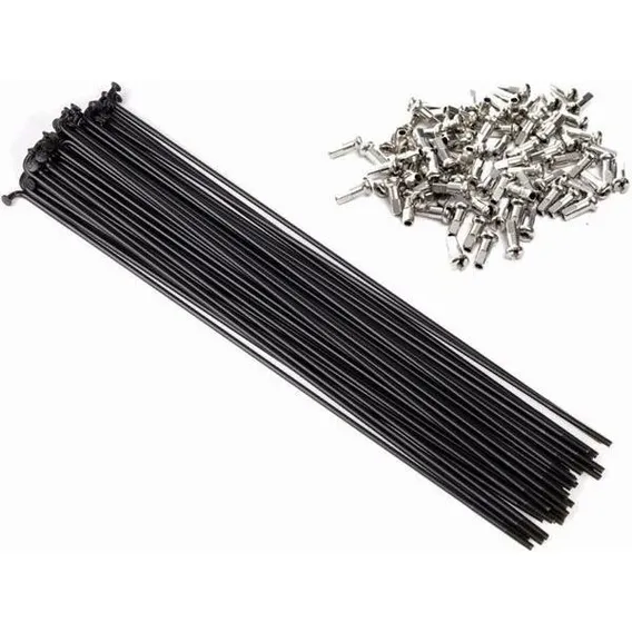 Raio Bike Aro 26 Inox Preto 255 X 2.0mm 72 Pçs Foto 1