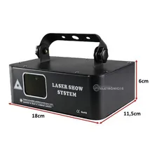 Raio Laser Show Projetor Holografico Rgb 500mw Dmx Foto mini 2