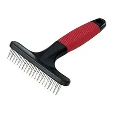 Rake Pente Desembolador Pet Banho Tosa Escova Massageador Cor Preto Foto  mini 1