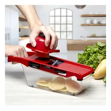 Ralador Mandoline Rala Queijo Batatas Legumes Verduras 6em1 Foto mini 3