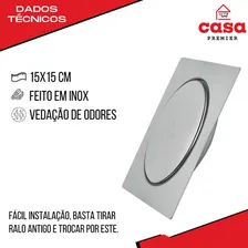 Ralo Click Inox 15x15 - Ralo Inteligente Foto mini 3