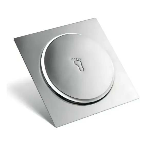 Ralo Click Inteligente Quadrado Inox Ralo 15x15 Espelhado Foto 1